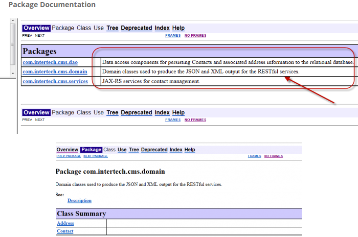 package documentation